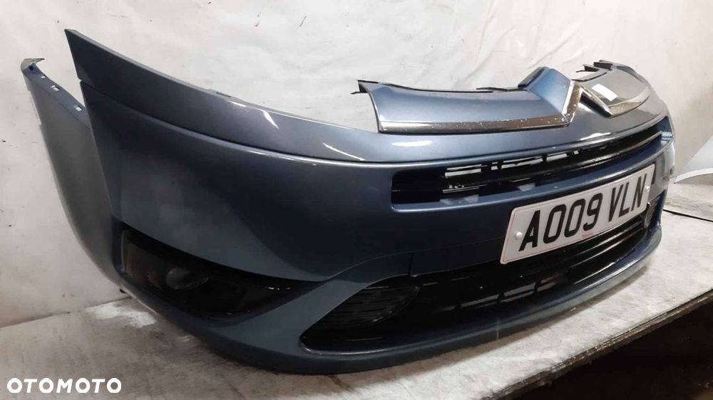 + ZDERZAK PRZÓD PRZEDNI DO CITROEN C4 GRAND PICASSO NIEBIESKI HALOGENY - 4