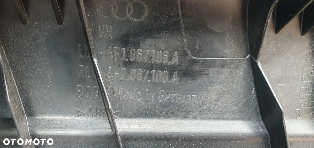 Tapicerka boczek prawy przód przednia prawa skóra Audi A6 C6 - 8