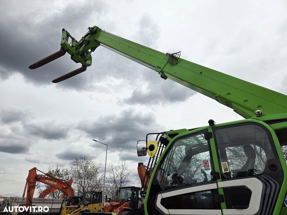 Merlo CA SI O MACARA de 12t, P120.10, ridica 12t la 5m si 7t la 10m, 1.164h, 2018, furci, cupa 3,5mc, Masa operational 15,6t, sistem protectie cu 3 camere/parte, protectie cabina, Aer cond, cilindri de MACARA, posibil leasing 2 ani, PROMOTIE 93.900 EUR+Tva - 22