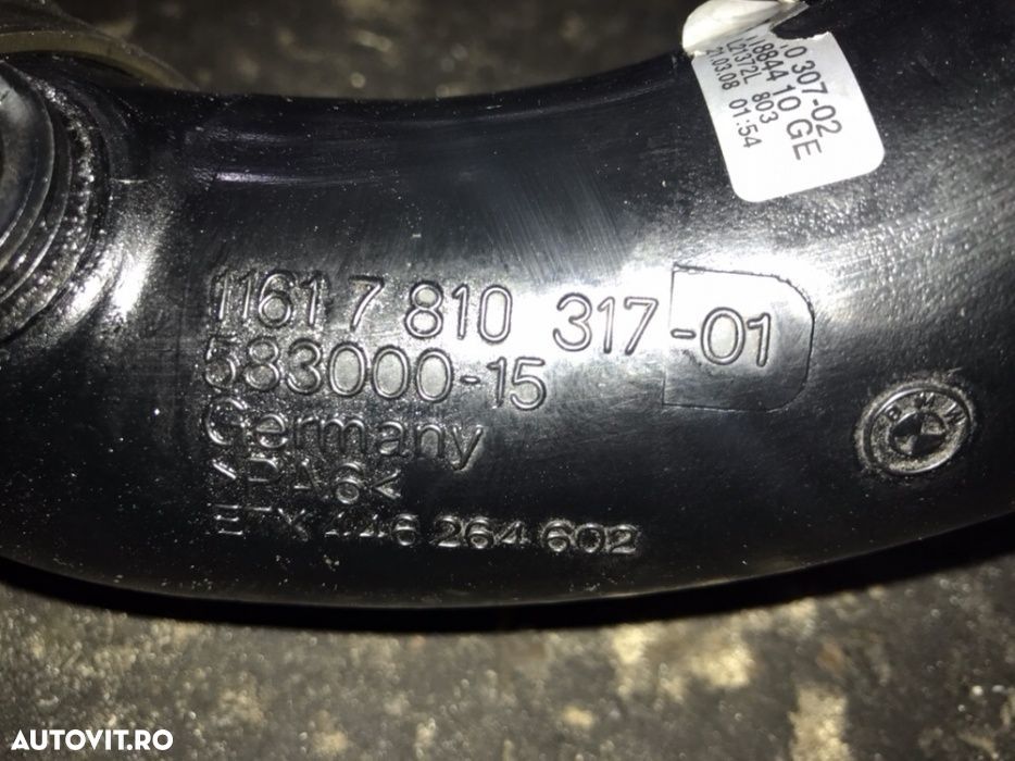 Furtun admisie intercoler bmw x5 3.0sd bi turbo - 2