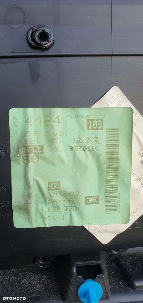 Tapicerka boczek drzwi lewy przód przednia lewa Fiat Punto EVO - 5