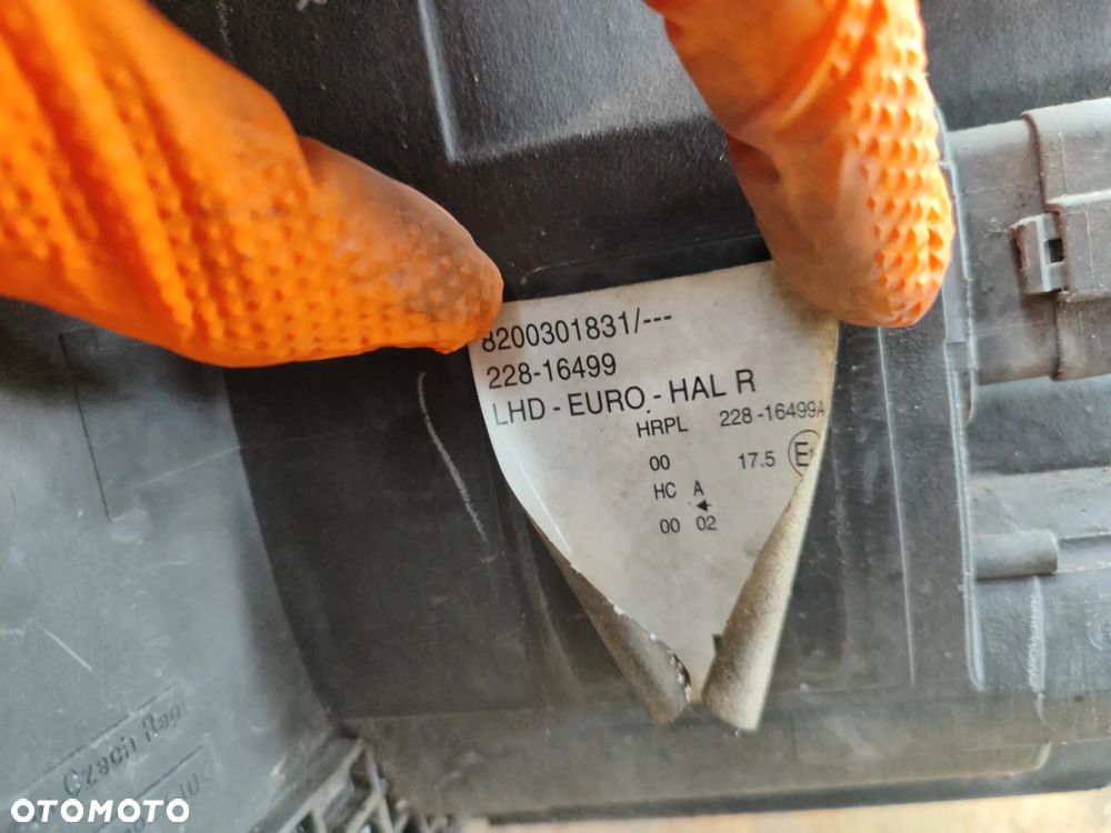 lampa przód prawa 8200301831 kompletna EUROPA do RENAULT Modus 04-08r - 6