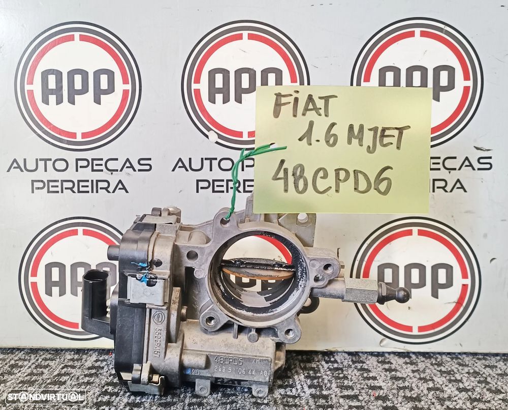 Borboleta admissão Alfa Romeu, Fiat, Lancia 1.6 MJET, ref: 48CPD6, 55229467. - 1