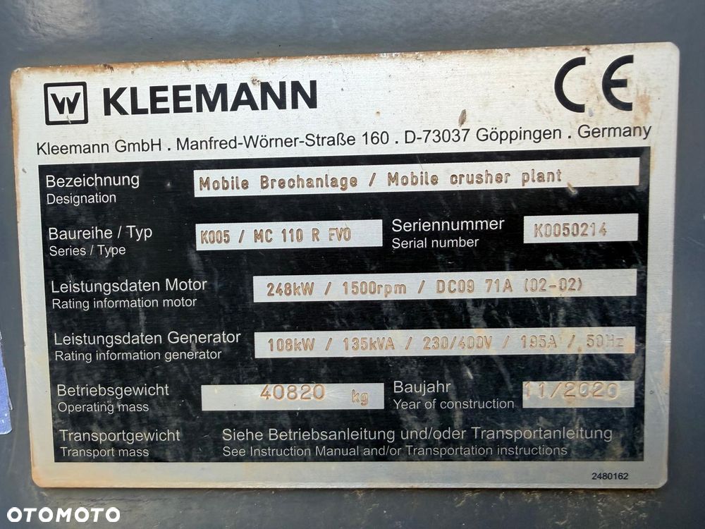 Kleemann MC 110 R EVO KRUSZARKA SZCZĘKOWA - 9
