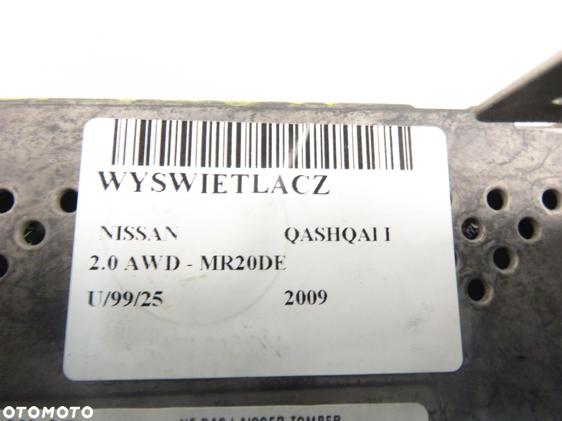 WYŚWIETLACZ NISSAN QASHQAI I 28091EP00A - 9
