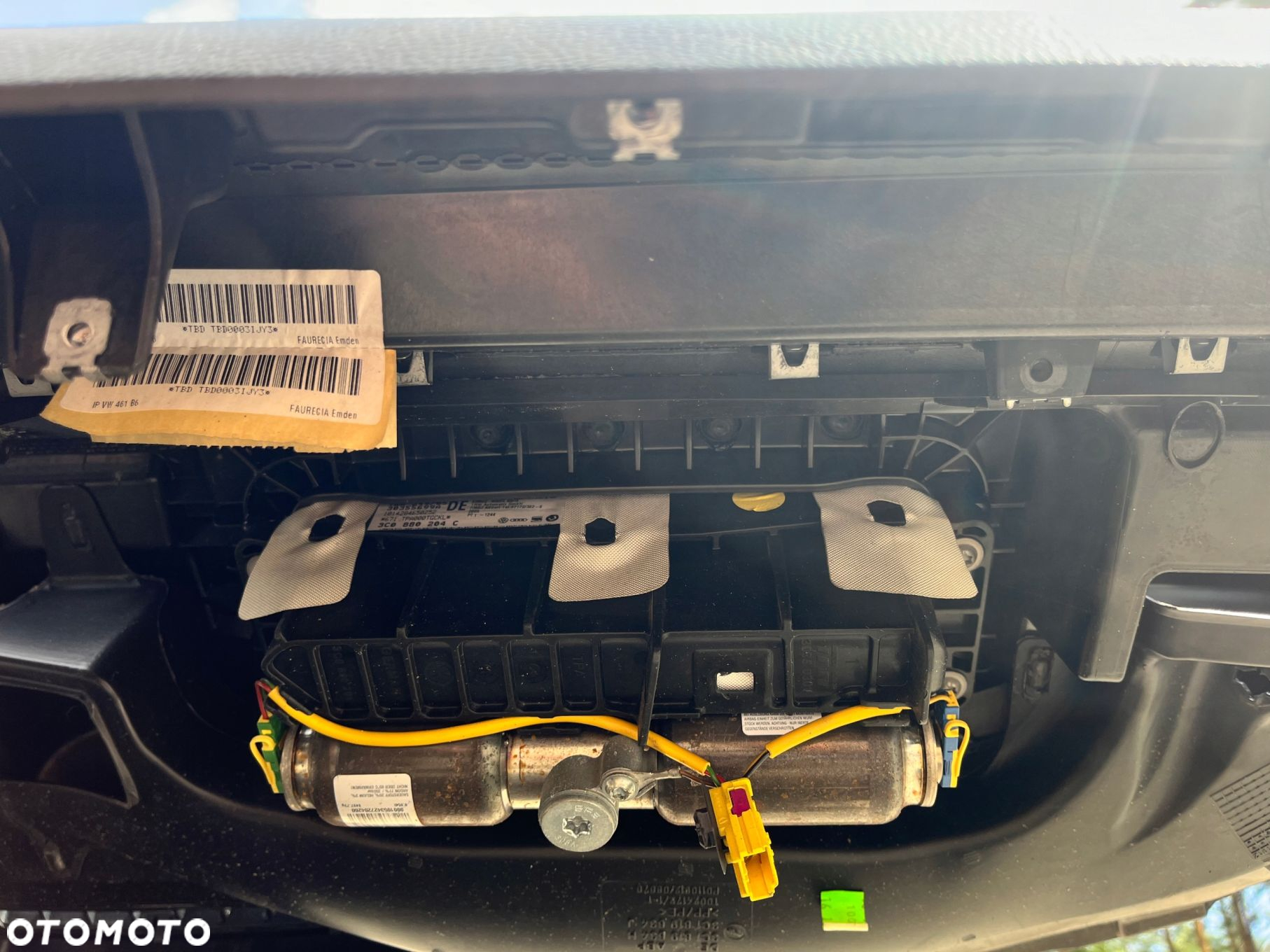 Konsola Poduszki Pasy Airbag VW Passat B6 Demontaż - 8