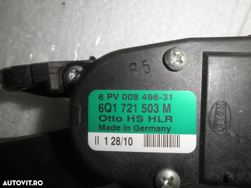Pedala acceleratie VW Polo 6R 1.6 TDI , Seat Ibiza, Skoda Fabia , 6Q1721503M - 3
