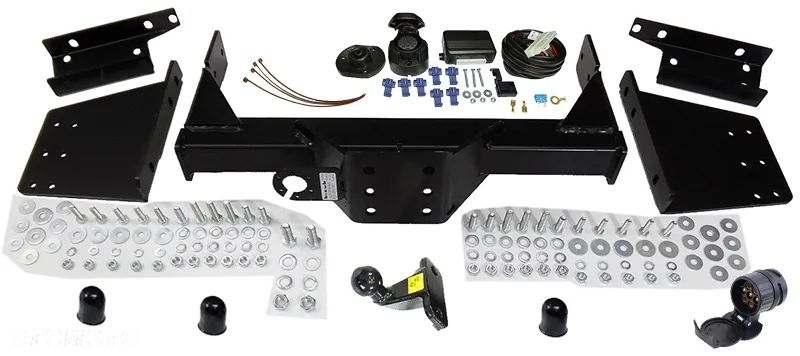 HAK HOLOWNICZY+MODUŁ13PIN IVECO DAILY 29L do 50C FURGON BLASZAK KONTENER SKRZYNIA PICKUP  1999-2014 - 3