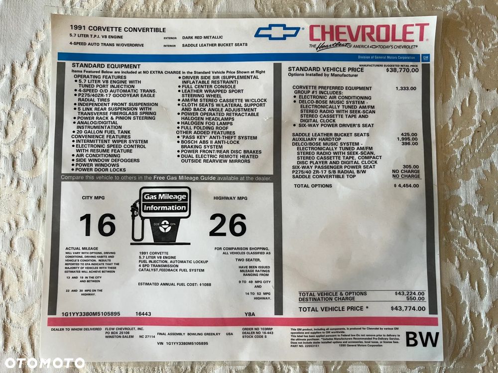 Chevrolet Corvette Convertible 5.7 - 33