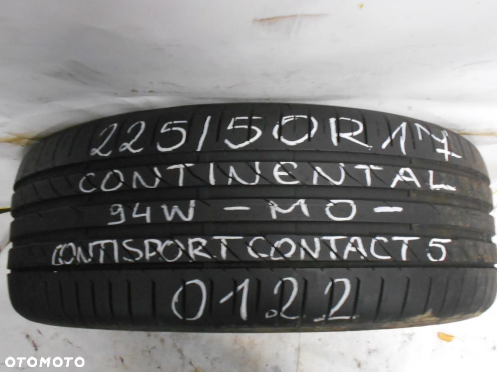 OPONA POJEDYNKA 225/50R17 CONTINENTAL CONTI SPORT CONTACT 5 MO DOT 0122 7MM - 1