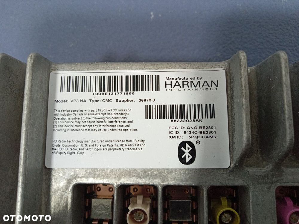 PACIFICA II 16-20 RADIO NAWIGACJA HARMAN VP3 NA 68232028AN - 5