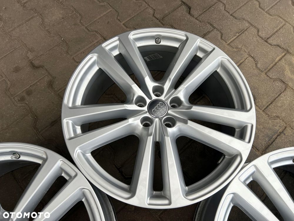 KOMPLET FELG FELGI ALU AUDI Q7 4M0 20 5X112 ET28 ORYGINALNE TPMS CZUJNIKI - 8