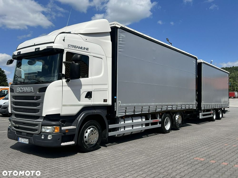 Scania R410 bez EGR Zabudowy Wecon 120m Dach Podnoszony  Zestaw Tandem - 2