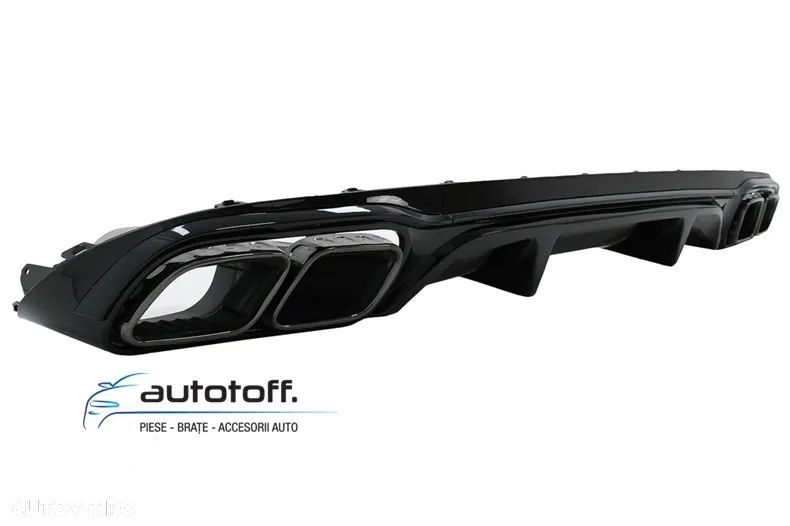 Difuzor bara spate Mercedes W213 S213 Standard (16-20) model E63 Black - 3