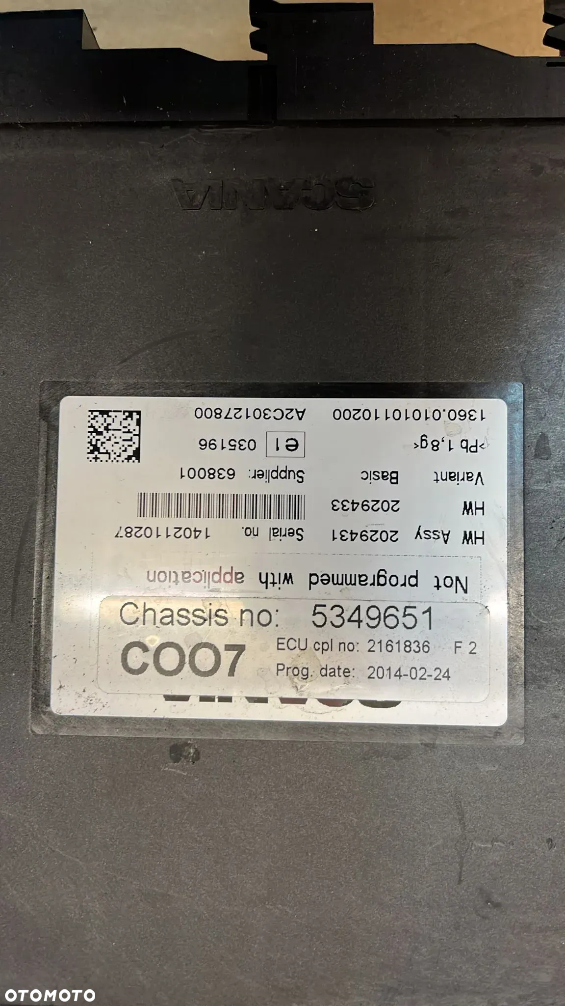 Koordynator Sterownik  COO7 SCANIA 2161836 / 2098512 - 3
