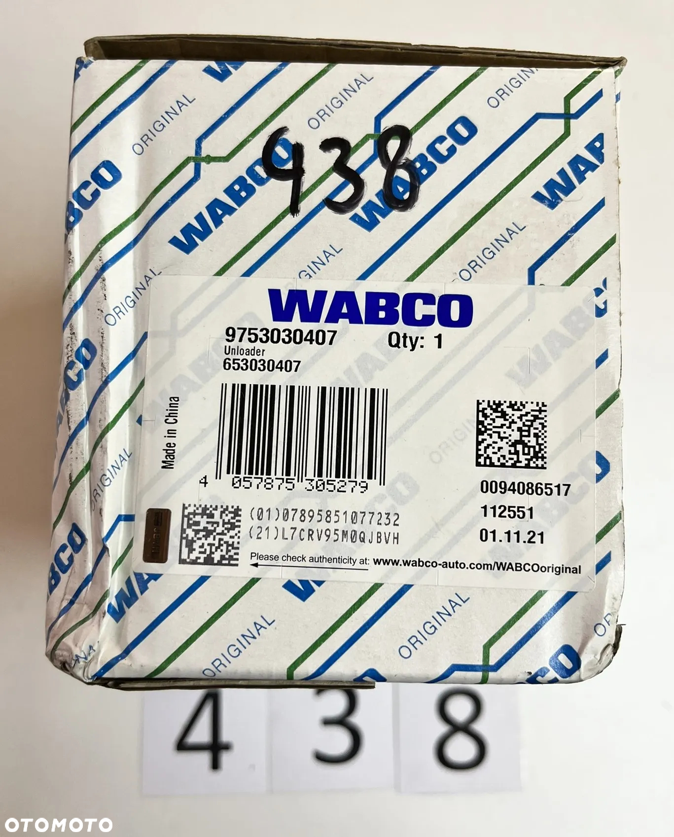 Zawór, regulator ciśnienia 73 bar, WABCO 9753030407, DAF, MAN, MERCEDES, SCANIA - 6