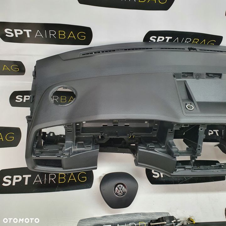 VW T6 DESKA ROZDZIELCZA KONSOLA KOKPIT PULPIT PODUSZKI AIRBAG AIR BAG PASY KIT SET - 2