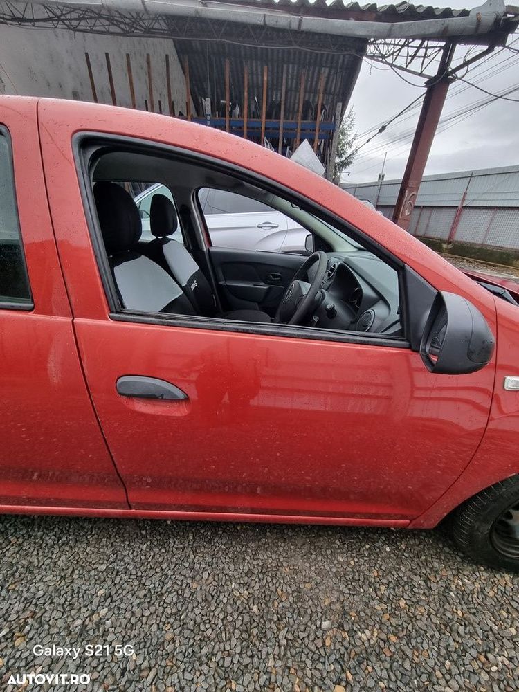 Usa Dreapta Fata Dacia Sandero 2 2012 - 2016 Hatchback 4 Usi Rouge de Feu TEB76 (1403) - 1