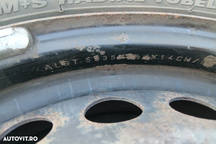 Jante tabla cu anvelope 14 - set 124R-000593 51/2JX14 175/65 R14 124R - 4