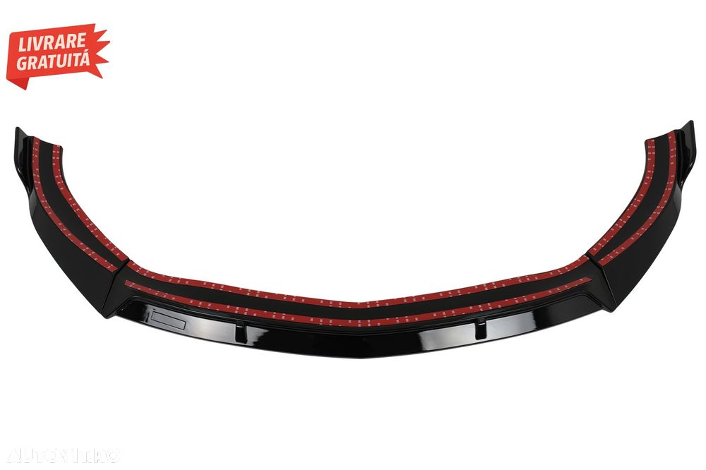 Prelungire Bara Fata Mercedes CLA45 C117 X117 (2013-2016) Negru Lucios- livrare gratuita - 4