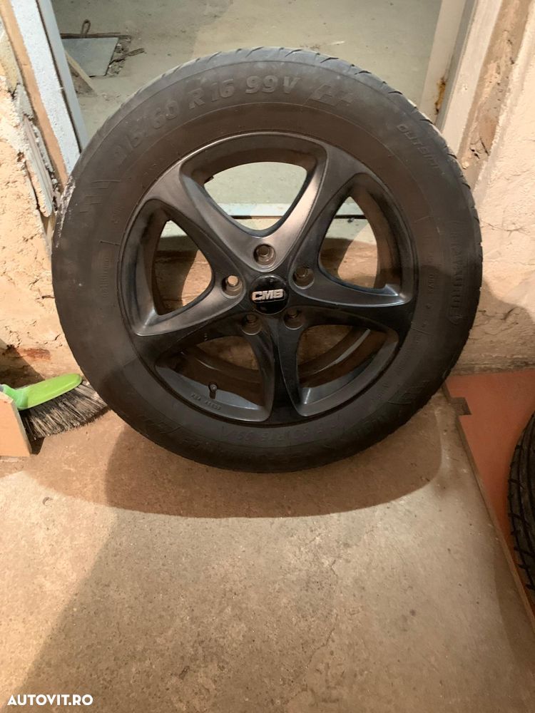 Jante CMS negre + anvelope vară 215/60 R16 99V – stare perfectă!!! - 4