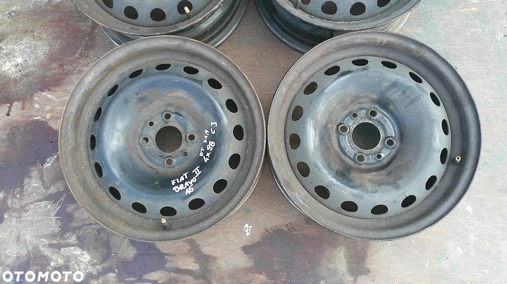 FIAT BRAVO II FELGI STALOWE 4X98 15 - 3