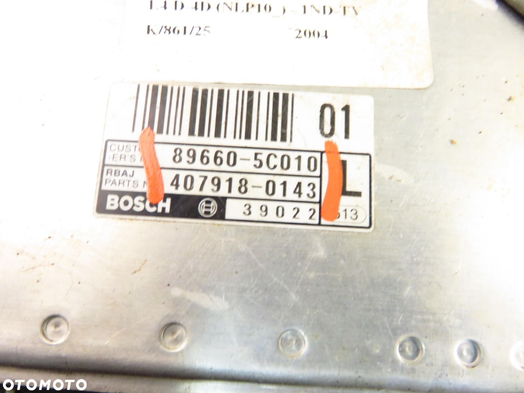 STEROWNIK TOYOTA YARIS I 1.4 D-4D  896605C010 407100143 - 9