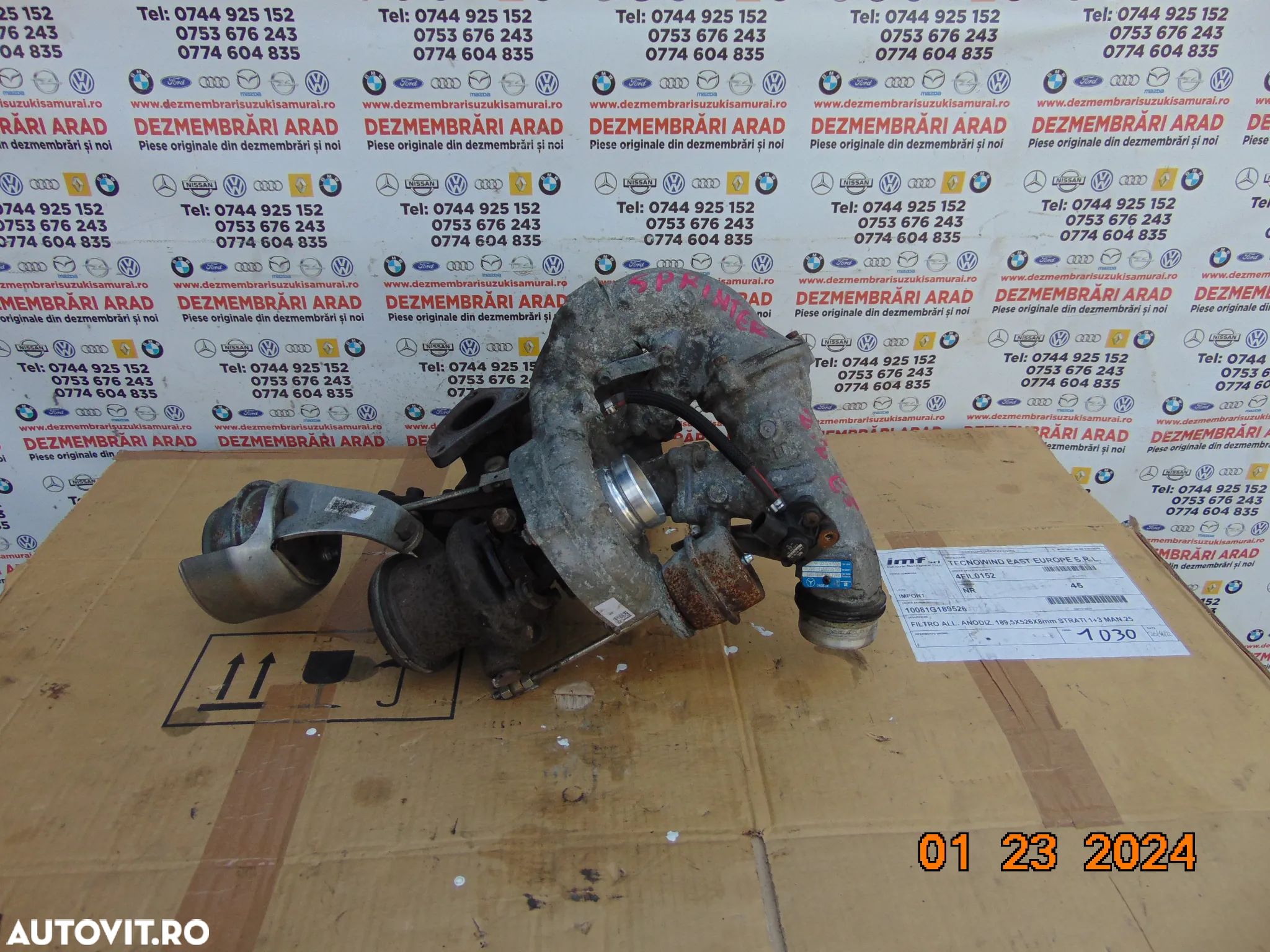 Turbine Mercedes Sprinter 2.2 euro 5 biturbo w906 euro 5 Vito w639 euro 5 cod a / a - 1