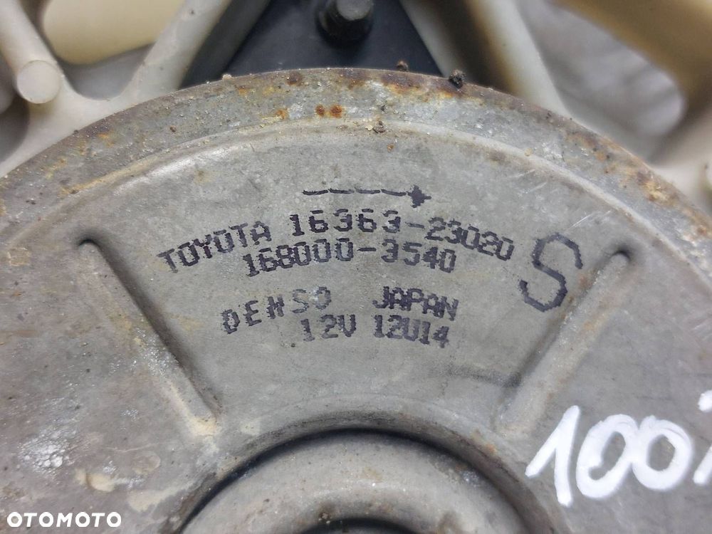 WENTYLATOR CHŁODNICY WODY TOYOTA YARIS I 1.3 16V 16363-23020 - 2