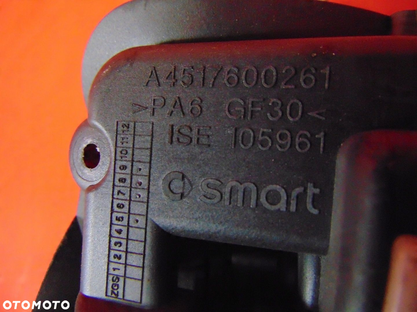 SMART ForTwo II 451 ZAMEK DRZWI PRAWY KLAMKA WEWN - 8