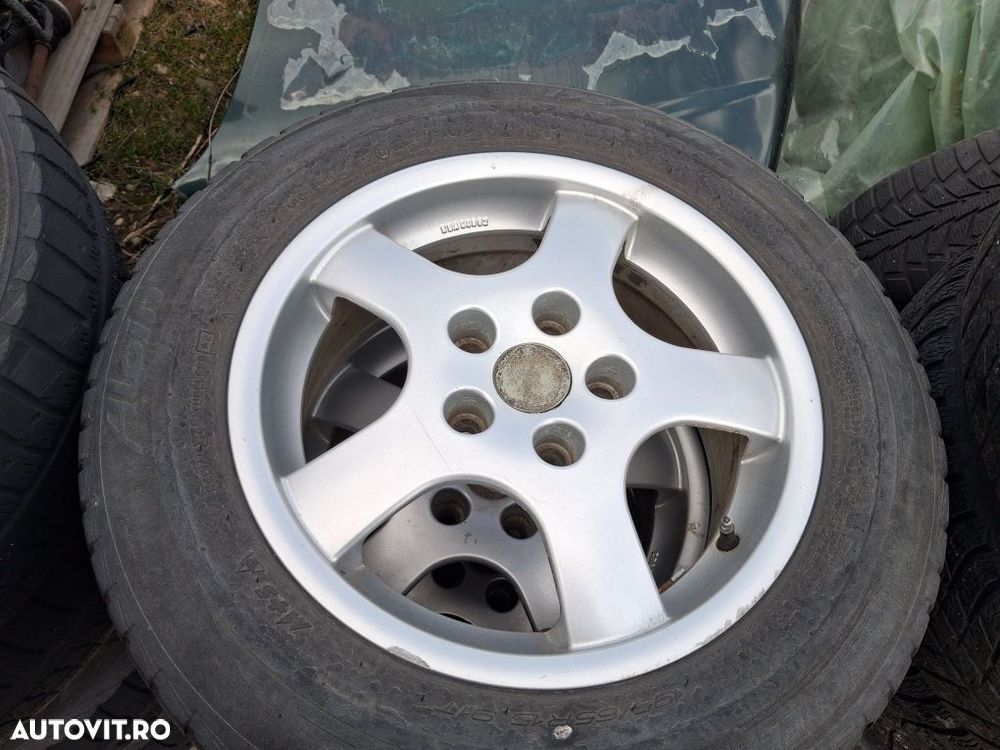Vând jante 5×112 vw passat cu cauciucuri 195/65r15 - 5