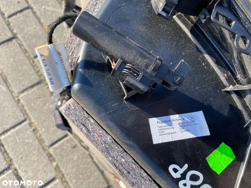 AUDI A3 8P 03- SCHOWEK pasażera WERSJA EUROPA CZARNY - 3