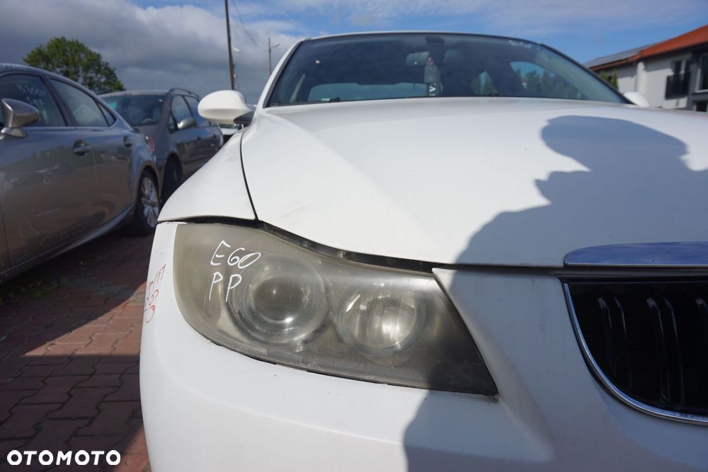 MASKA ZDERZAK BŁOTNIKI LAMPY 3 E90 A34 M-PAKIET BMW 2004-2008 BIAŁY PRZÓD KOMPLETNY - 30