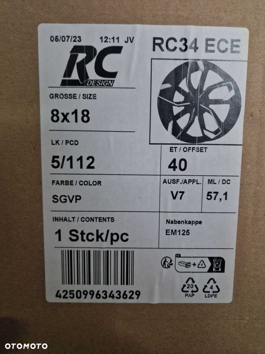 Nowe alufelgi SKODA 18" 5x112 KaroQ KodiaQ Octavia SuperB - Czarne - 8