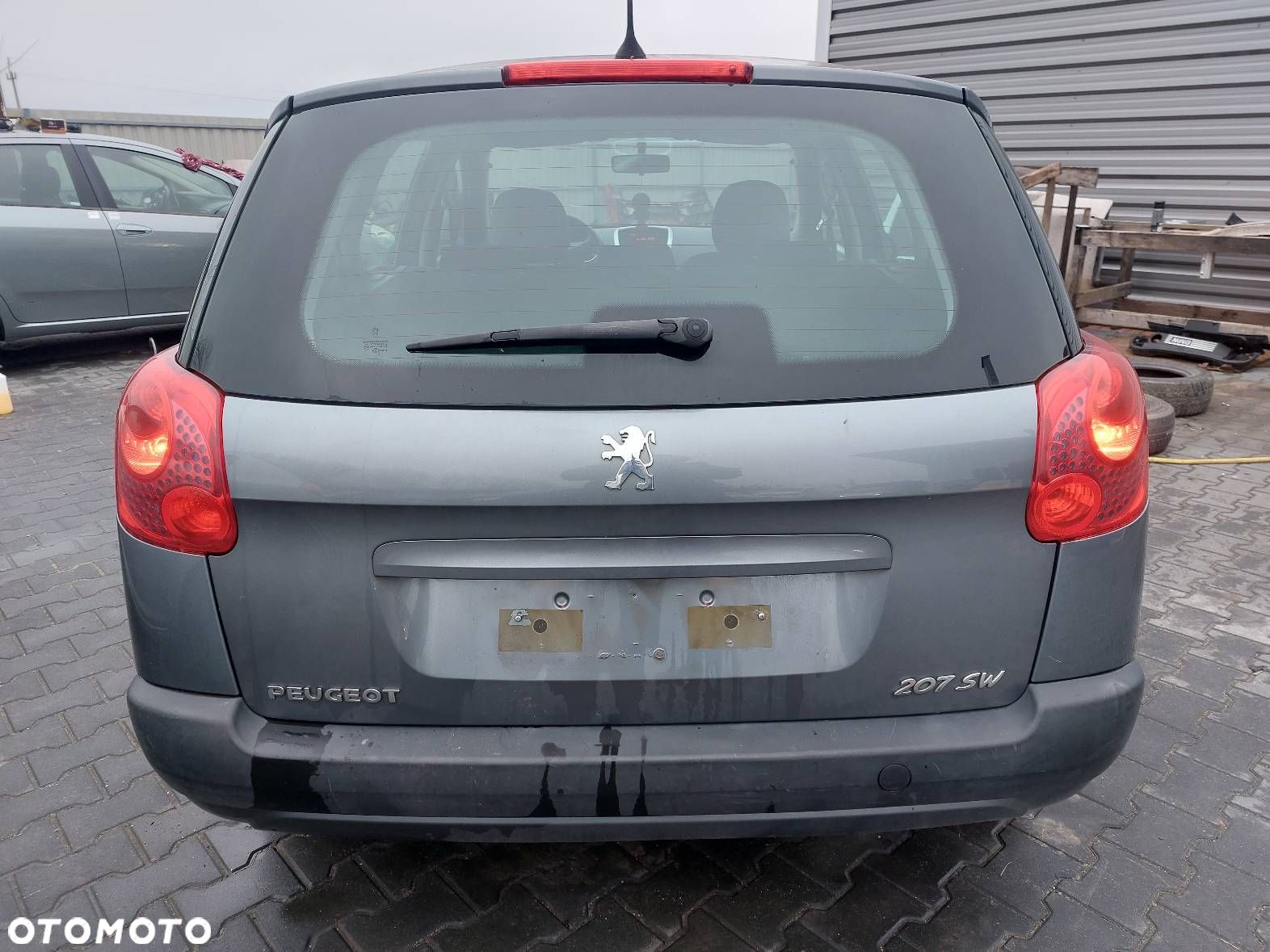 KOMPLETNY TYŁ KLAPA ZDERZAK LAMPA PEUGEOT 207 I SW LIFT KTH - 1