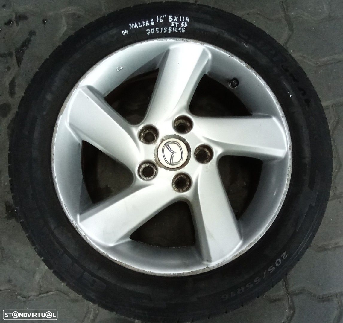 Jantes Mazda R16 com pneus 205/55 furação 5x114 ET65 - 2