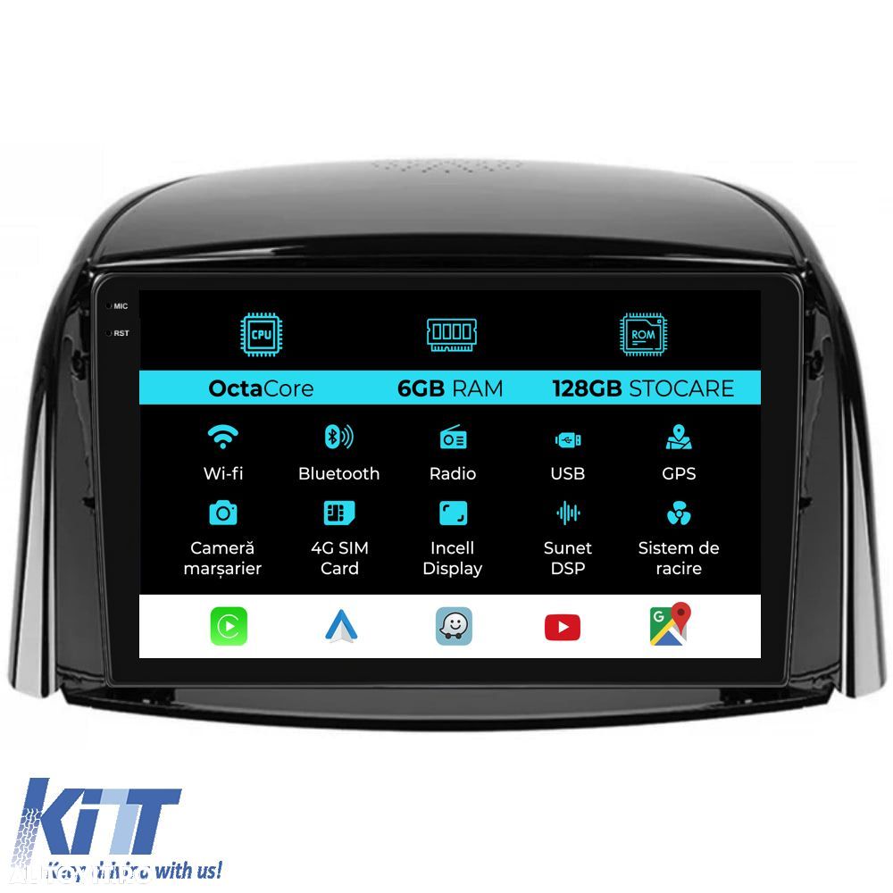 Navigatie Dedicata Renault Koleos (2008-2016), 9Inch, 6Gb Ram, 128Gb S - 1