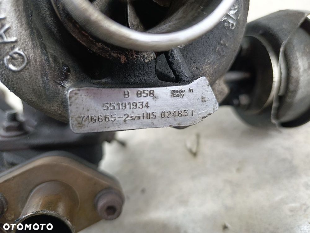 TURBINA Z KOLEKTOREM ALFA ROMEO GT II 55191934 716665-2 1.9 JTD - 6