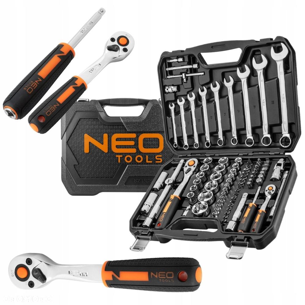NEO ZESTAW KLUCZE NASADOWE 1/2", 1/4" 82EL ZESTAW - 1