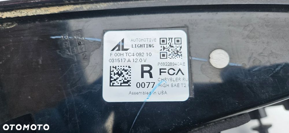Chrysler Pacifica 2016- Lampa tył prawy Lampa tylna prawa  P68228940AE ORYGINAŁ IDEALNE LED - 11