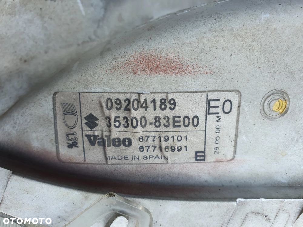 OPEL AGILA A REFLEKTOR LAMPA PRZÓD LEWA EUROPA 09204189 - 3