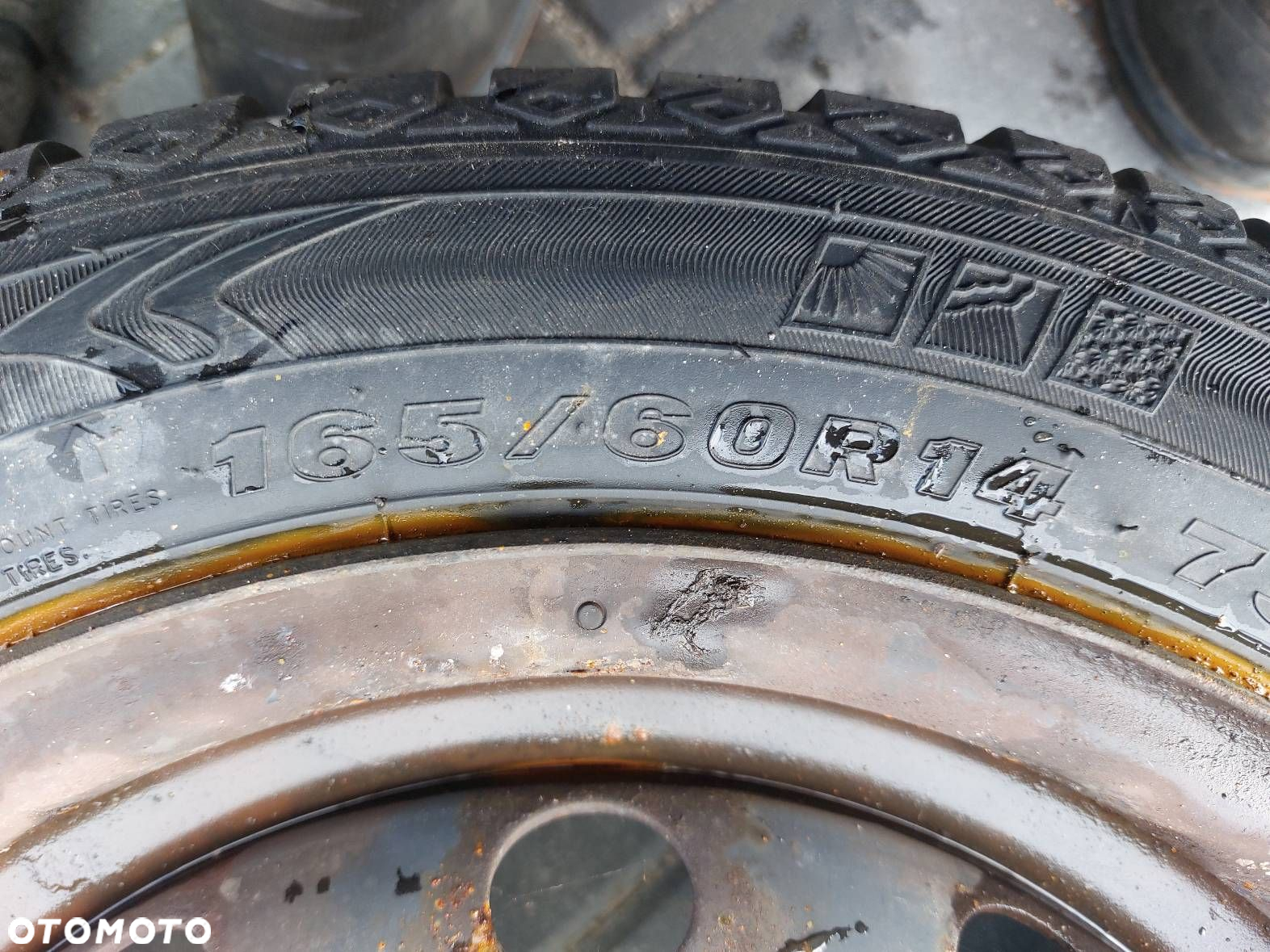 KOŁA KOMPLET FELGI OPONY CAŁOROCZONE 4x100 5Jx14  FI54,1 165/60R14 KIA - 5