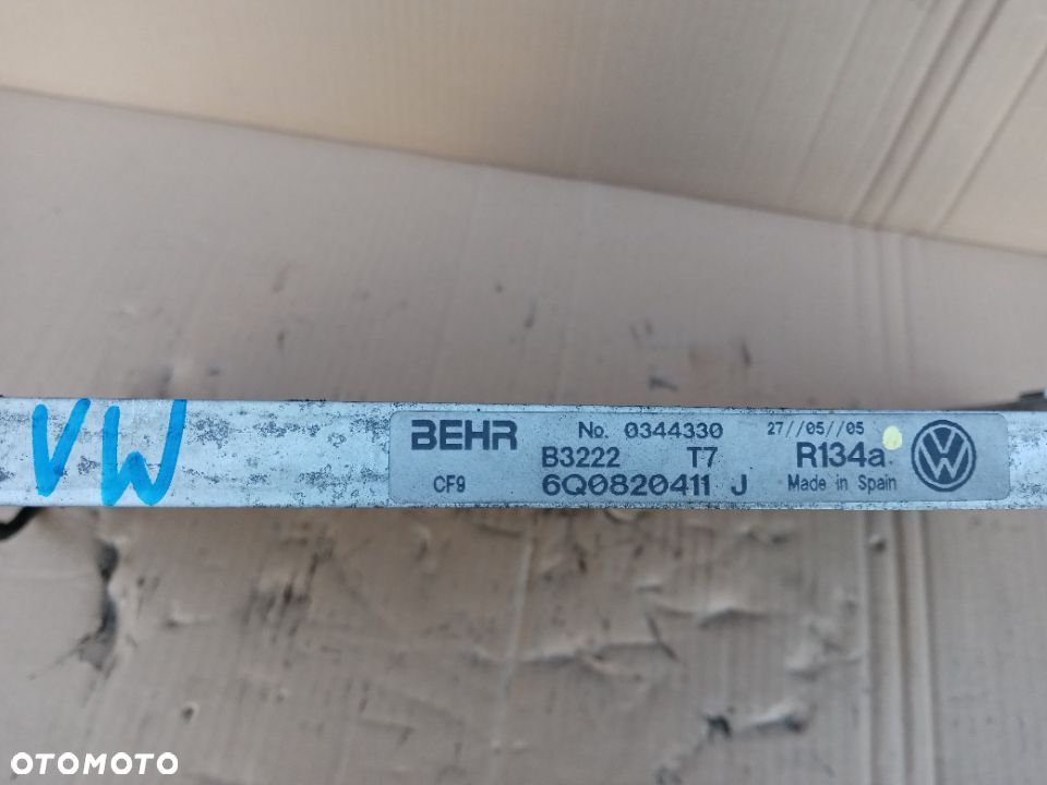Chłodnica klimatyzacji klimy VW Polo IV 6Q0820411J - 7