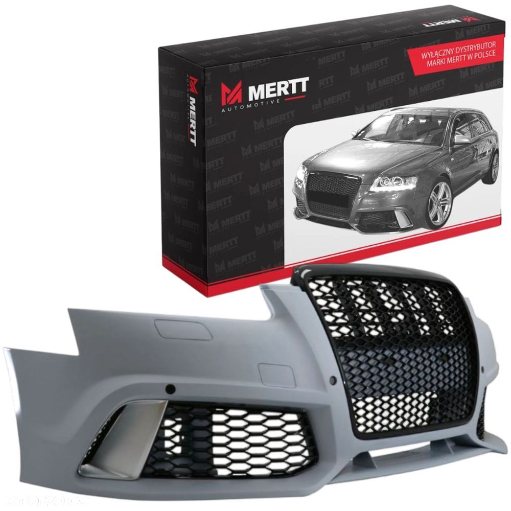 AUDI A6 C6 2004-2011 RS LOOK ZDERZAK KOMPLETNY PRZÓD GRILL ATRAPA ZAŚLEPKA - 2