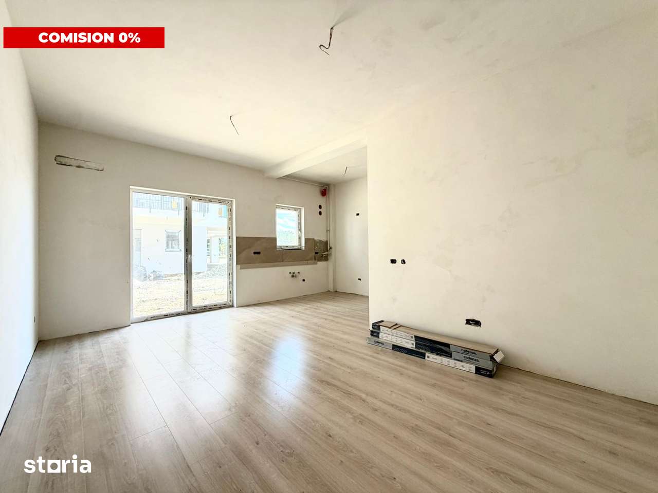 Apartament 1 camera, 40,3 mp utili cu GRADINA - COMISION 0% — fotografia 1