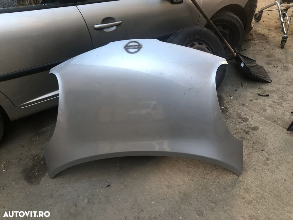 Capota fata motor Nissan Micra 2005 gri argintiu - 6