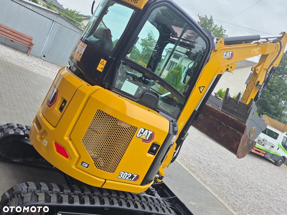 Caterpillar CAT 302.7 CR mini koparka szybkozłącze 3 łyżki piękna serwisowana 1 wł JCB sprowadzona w oryginale - 11