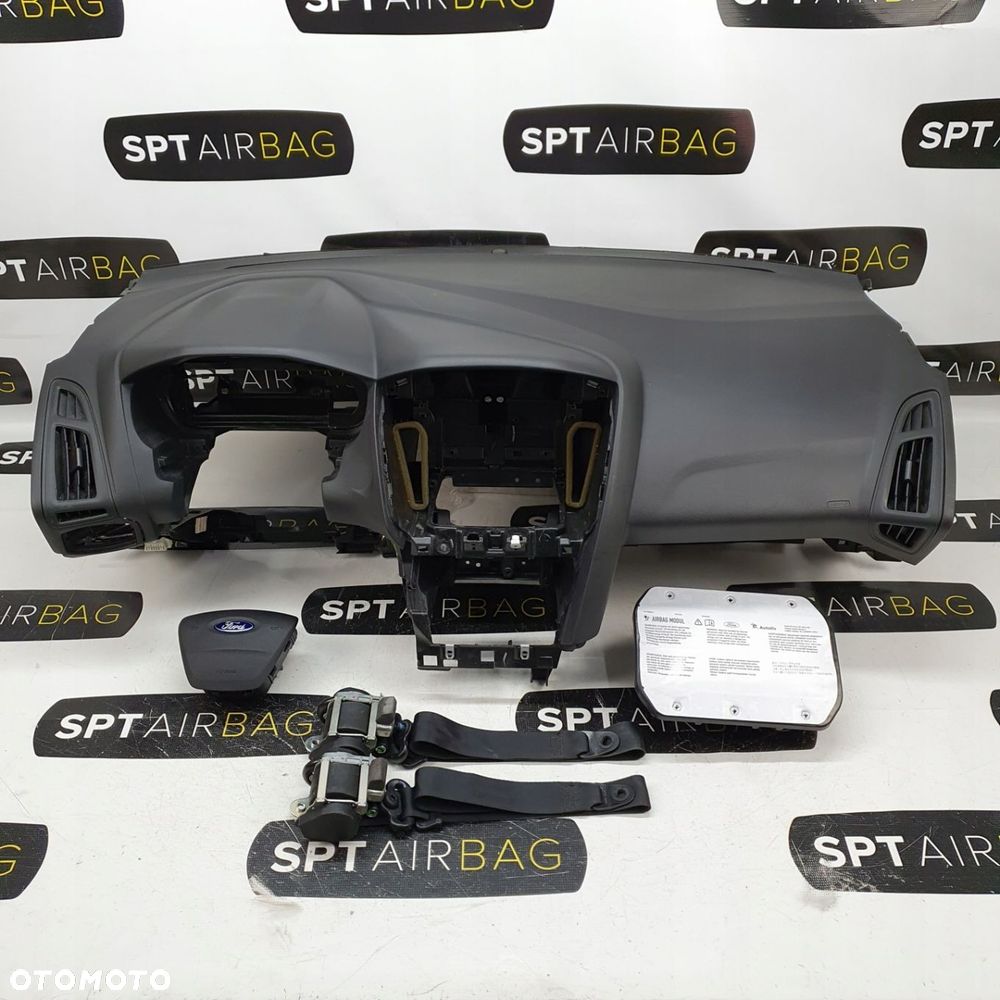 FORD FOCUS MK3 III 3 LIFT KOKPIT DESKA KONSOLA PULPIT PODUSZKA AIRBAG AIR BAG PASY KIT SET - 1
