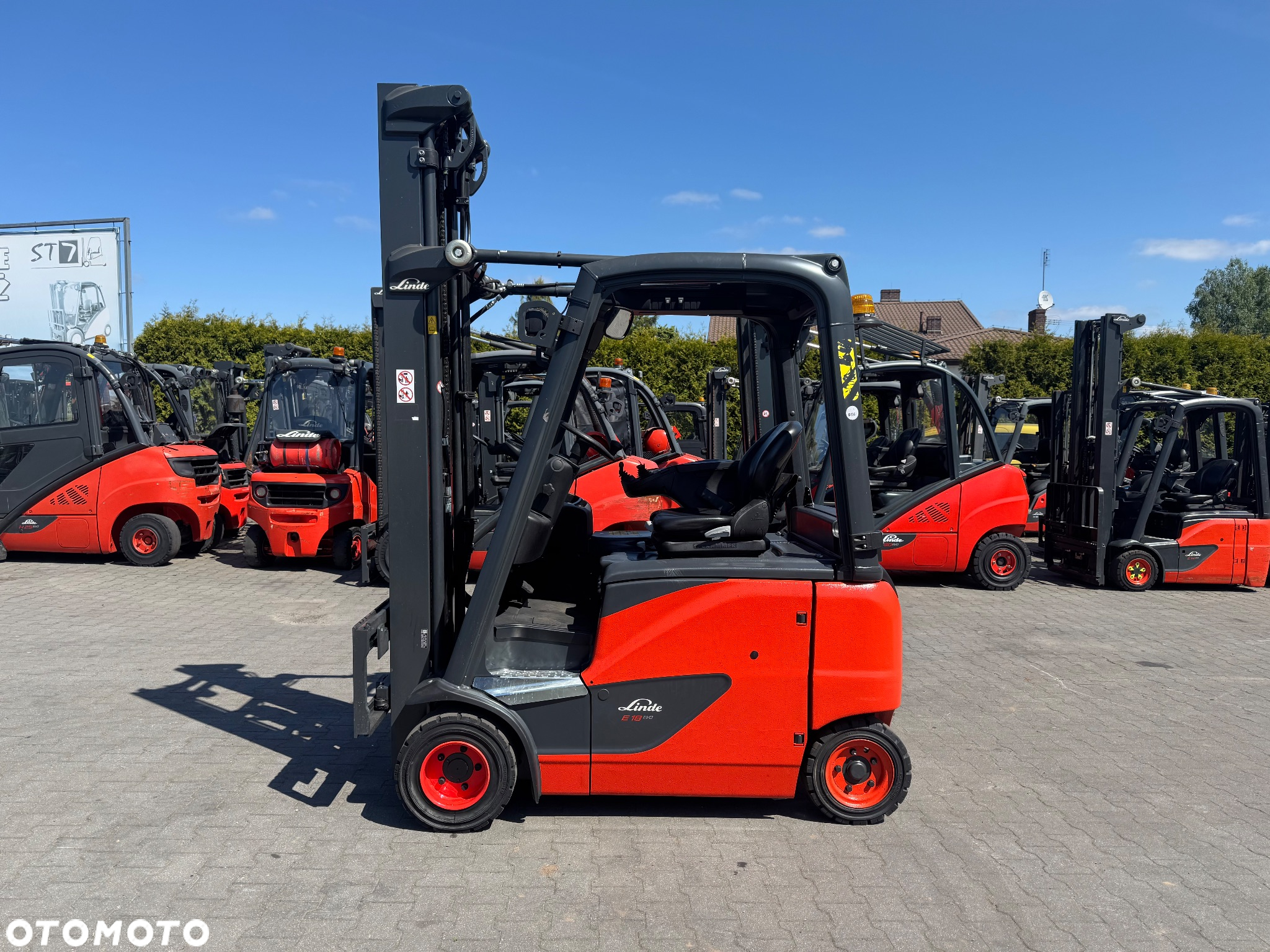 Linde E18 EVO Tylko 1750mth 2019r triplex 6,22m przesuw h16 h18 h20 e20 toyot - 2