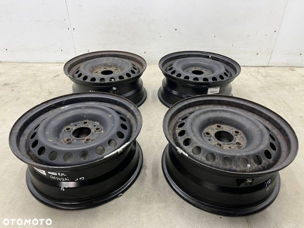 Felga Nissan Qashqai I J10 06-13r. 6,5jx16 5x114,3 ET40 felgi stalowe 16 cali ORYGINALNE KOMPLET - 2